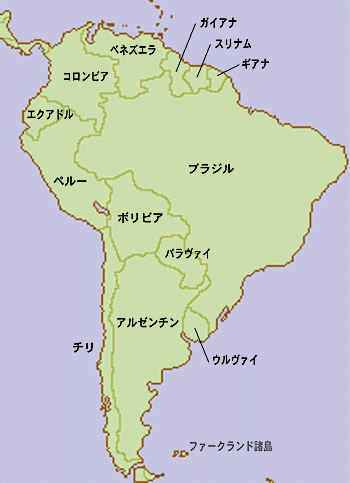 地図 エクアドル